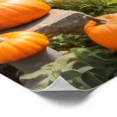 Pumpkin Cottage Autumn Halloween Wall Poster (Hoek)
