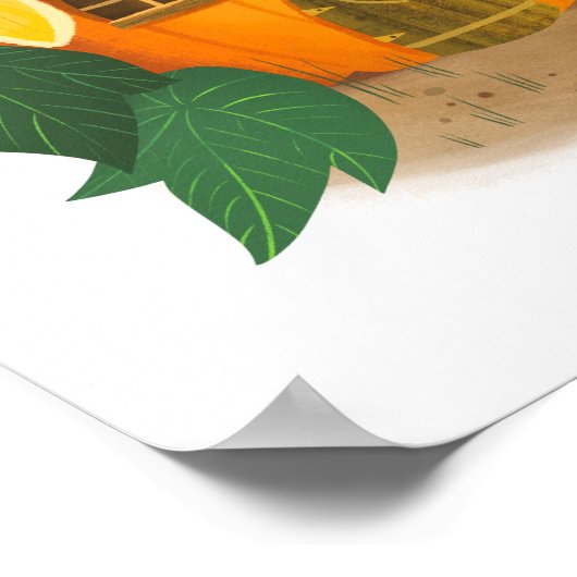 Pumpkin Cottage House Art Print (Hoek)