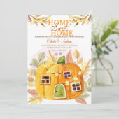 Pumpkin Cottage Housewarming Party Kaart (Staand voorkant)