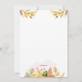 Pumpkin Cottage Housewarming Party Kaart (Achterkant)