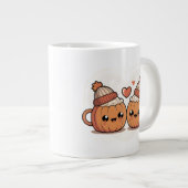 Pumpkin Couple Mugs Grote Koffiekop (Voorkant rechts)