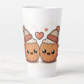 Pumpkin Couple Mugs Latte Mok (Voorkant)