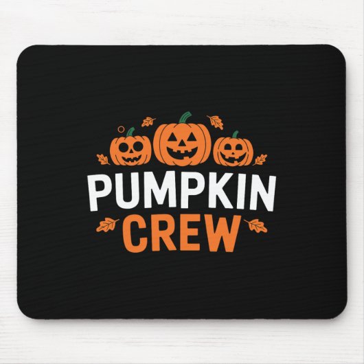 Pumpkin Crew Grappig Matching Pumpkin Patch Famili Muismat (Voorkant)
