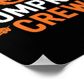 Pumpkin Crew Grappig Matching Pumpkin Patch Famili Poster (Hoek)