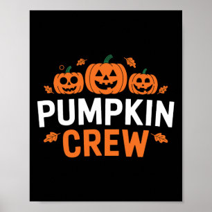 Pumpkin Crew Grappig Matching Pumpkin Patch Famili Poster