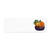 Pumpkin Cupcake Etiket (Voorkant)