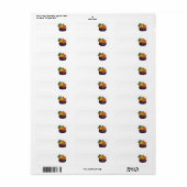 Pumpkin Cupcake Etiket (Full Sheet)
