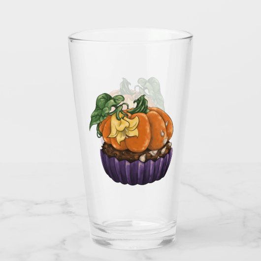 Pumpkin Cupcake Glas (Achterkant)
