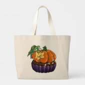 Pumpkin Cupcake Grote Tote Bag (Achterkant)