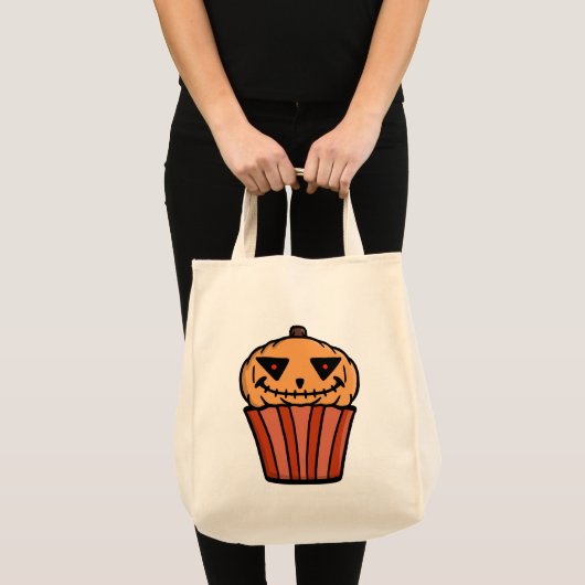 Pumpkin Cupcake Halloween Tote Bag (Voorkant (product))