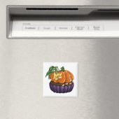 Pumpkin Cupcake Magneet (Insitu (Vaatwasser))