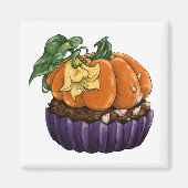 Pumpkin Cupcake Magneet (Voorkant)