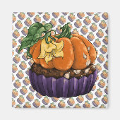 Pumpkin Cupcake Magneet (Voorkant)
