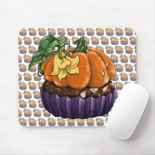 Pumpkin Cupcake Muismat (Met muis)
