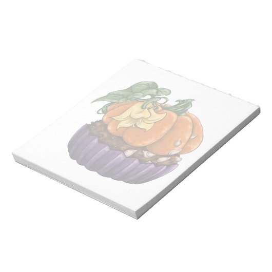 Pumpkin Cupcake Notitieblok (Linkerzijde)