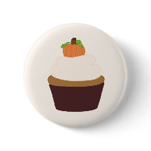 Pumpkin Cupcake - Ronde pop-upbadge