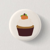 Pumpkin Cupcake - Ronde pop-upbadge Button 3,2 Cm (Voorkant)