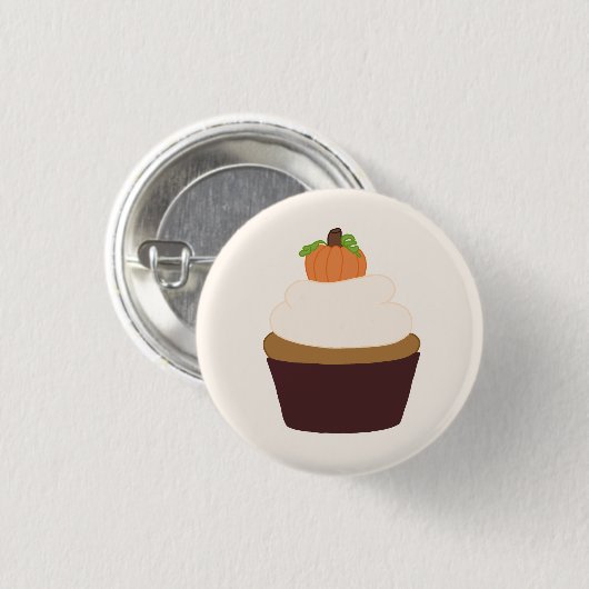 Pumpkin Cupcake - Ronde pop-upbadge Ronde Button 3,2 Cm (Voorkant /achterkant)