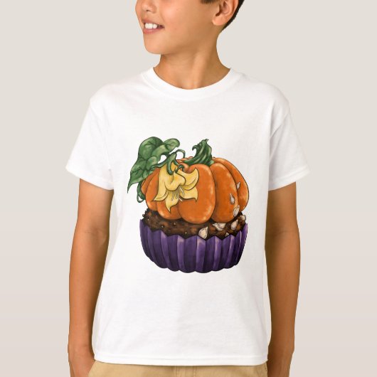 Pumpkin Cupcake T-shirt (Voorkant)