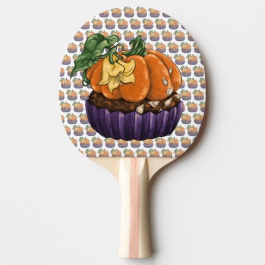 Pumpkin Cupcake Tafeltennisbatje (Voorkant)