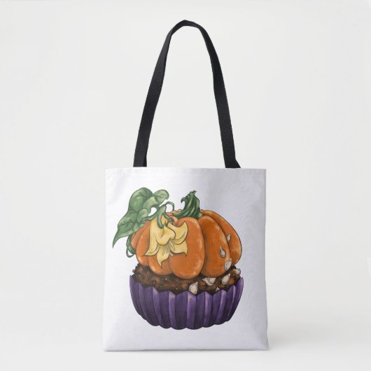 Pumpkin Cupcake Tote Bag (Voorkant)