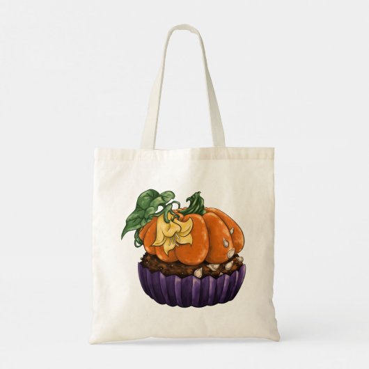Pumpkin Cupcake Tote Bag (Achterkant)