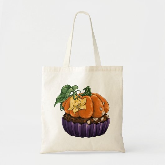 Pumpkin Cupcake Tote Bag (Voorkant)