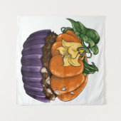 Pumpkin Cupcake Wandkleed (Voorkant (horizontaal))