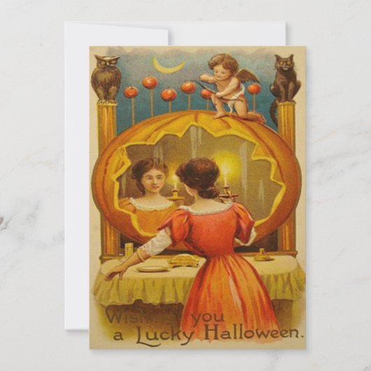 Pumpkin Cupid Owl Crescent Moon (Voorkant)