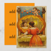 Pumpkin Cupid Owl Crescent Moon (Voorkant / Achterkant)