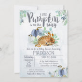 Pumpkin Deer Baby shower Invitation Boy Herfst Kaart (Voorkant)