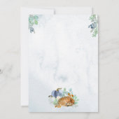 Pumpkin Deer Baby shower Invitation Boy Herfst Kaart (Achterkant)