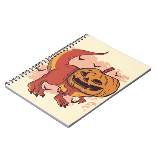 Pumpkin Dinosaur T-Rex Notitieboek (Linkerzijde)