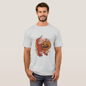 Pumpkin Dinosaur T-Rex T-shirt (Voorkant volledig)