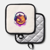  Pumpkin DJ Party Pannenlap (Voorkant / Achterkant)