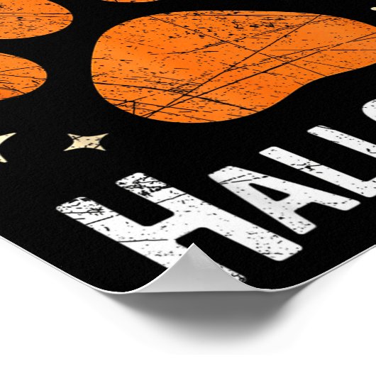 Pumpkin Dog Cat Paw Print Halloween Pet Lover  (Hoek)
