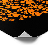 Pumpkin Dog Cat Paw Print Halloween Pet Lover (Hoek)