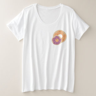 Pumpkin Donuts Sprinkles Frosted Costume Party Grote Maat T-shirt