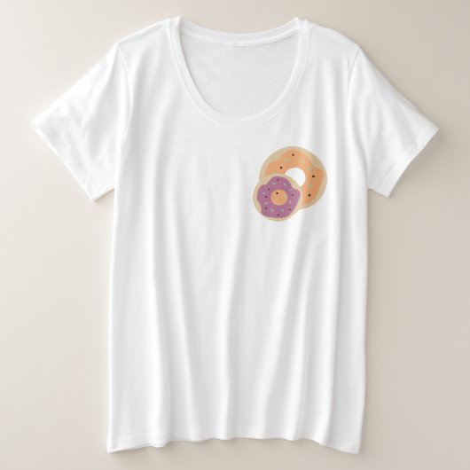 Pumpkin Donuts Sprinkles Frosted Costume Party Grote Maat T-shirt (Design voorkant)