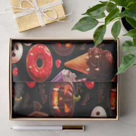 Pumpkin Dracula Spooky Cute Halloween Tissuepapier