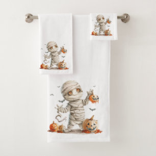 Pumpkin Drip - Mama met een zoete schrik Bad Handdoek