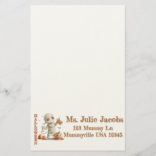 Pumpkin Drip - Mama met een zoete schrik Briefpapier (Voorkant)