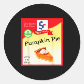 Pumpkin E Condiment Costume Holiday Sce Costumes  Ronde Sticker (Voorkant)