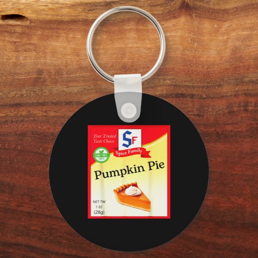 Pumpkin E Condiment Costume Holiday Sce Costumes  Sleutelhanger (Voorkant)