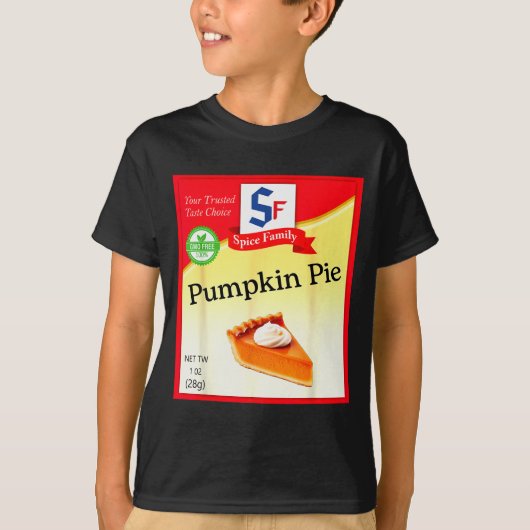 Pumpkin E Condiment Costume Holiday Sce Costumes T-shirt (Voorkant)