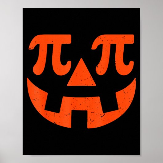 Pumpkin E Funny Math Thanksgiving Science Teacher Poster (Voorkant)