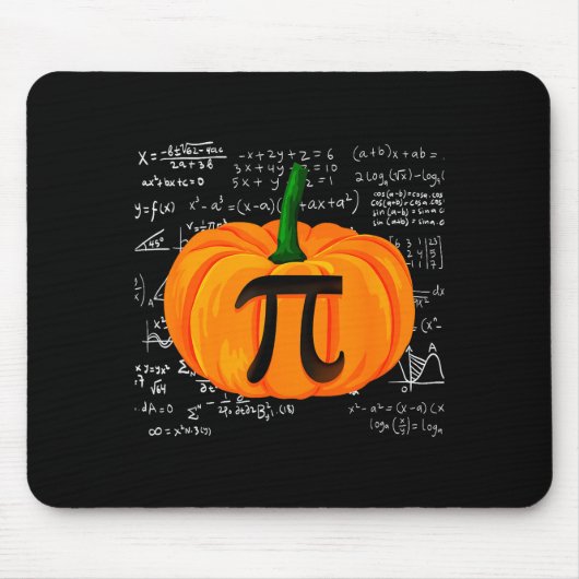 Pumpkin E Math Funny Halloween Thanksgiving Day  Muismat (Voorkant)