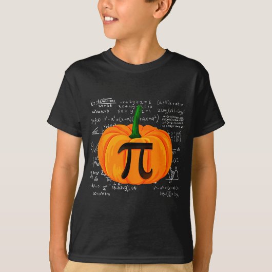 Pumpkin E Math Funny Halloween Thanksgiving Day  T-shirt (Voorkant)
