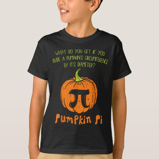 Pumpkin E Math Shirt Funny Halloween Thanksgiving  (Voorkant)