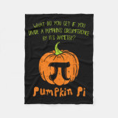 Pumpkin E Math Shirt Funny Halloween Thanksgiving  Fleece Deken (Voorkant)